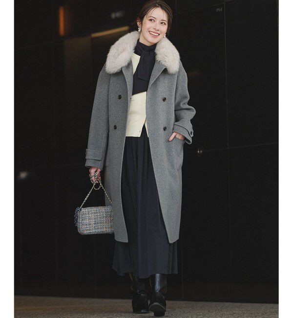 23区「【滝沢眞規子さん着用/Oggi掲載】コットンカシミヤ ポケット カーディガン」|カーディガン|