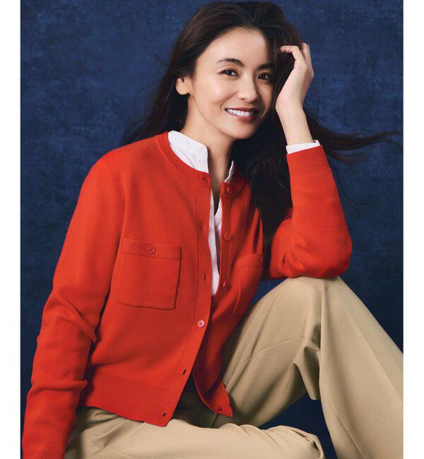 23区「【滝沢眞規子さん着用/Oggi掲載】コットンカシミヤ ポケット カーディガン」|カーディガン|