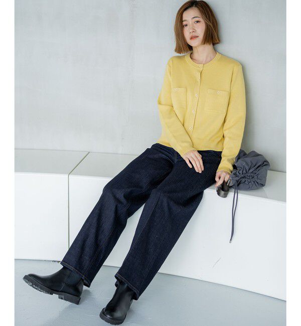 23区「【滝沢眞規子さん着用/Oggi掲載】コットンカシミヤ ポケット カーディガン」|カーディガン|