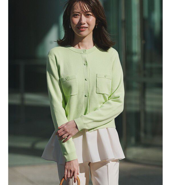 23区「【滝沢眞規子さん着用/Oggi掲載】コットンカシミヤ ポケット カーディガン」|カーディガン|ﾗｲﾄｸﾞﾘ