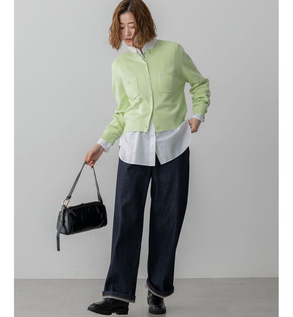 23区「【滝沢眞規子さん着用/Oggi掲載】コットンカシミヤ ポケット カーディガン」|カーディガン|