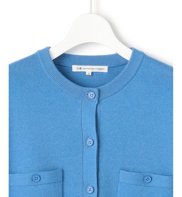 23区「【滝沢眞規子さん着用/Oggi掲載】コットンカシミヤ ポケット カーディガン」|カーディガン|