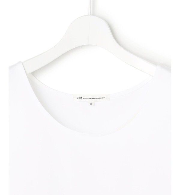 23区「ナチュラルコットンベア シアーペプラム タンクトップ」|タンクトップ|