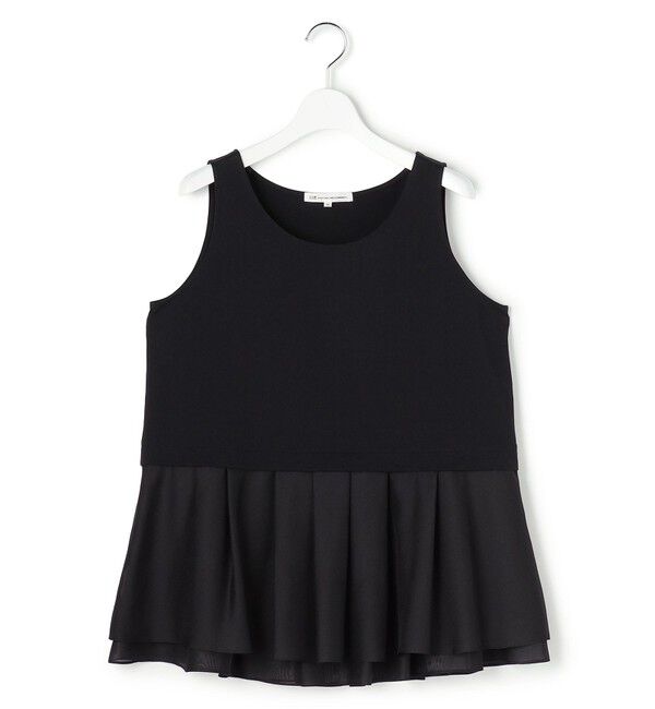 23区「ナチュラルコットンベア シアーペプラム タンクトップ」|タンクトップ|