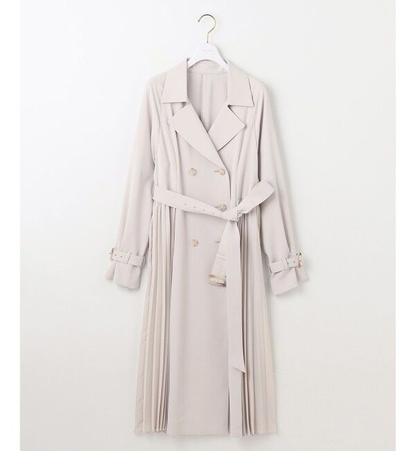 any SiS「【UVカット・花粉ガード】プリーツデザイントレンチ コート」|トレンチコート|