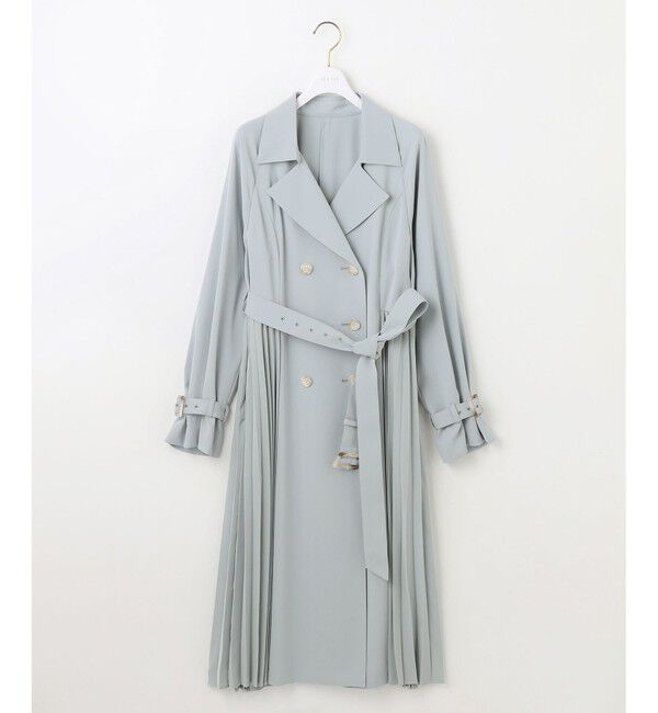 any SiS「【UVカット・花粉ガード】プリーツデザイントレンチ コート」|トレンチコート|