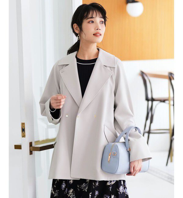 ANY SIS「【2WAY】エレカジストレッチミドルトレンチ コート」|トレンチコート|