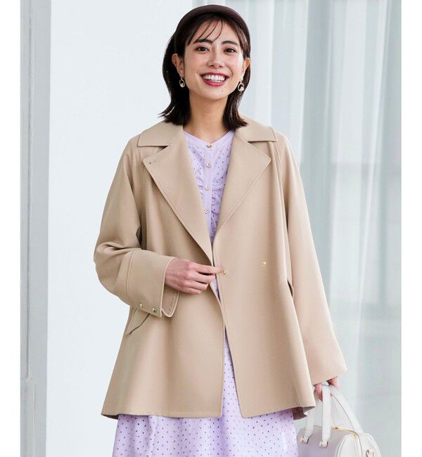 ANY SIS「【2WAY】エレカジストレッチミドルトレンチ コート」|トレンチコート|