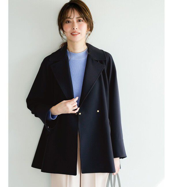 ANY SIS「【2WAY】エレカジストレッチミドルトレンチ コート」|トレンチコート|ネイビー