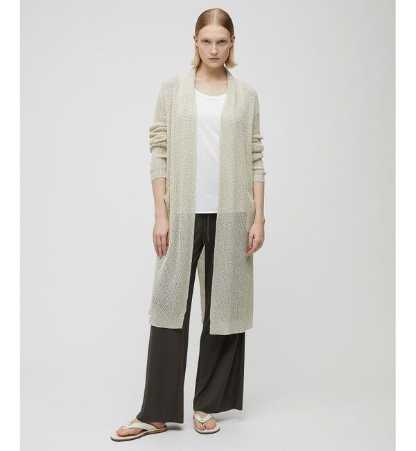BEIGE,「OPTICAL / ロングカーディガン」|カーディガン|
