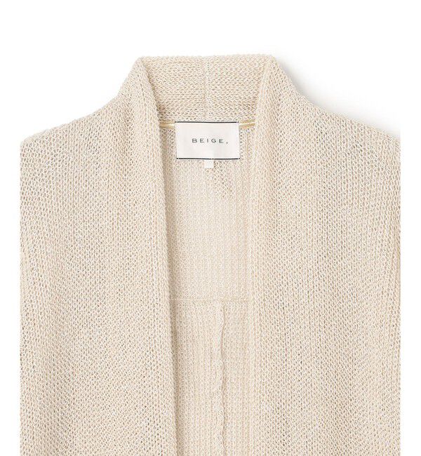 BEIGE,「OPTICAL / ロングカーディガン」|カーディガン|