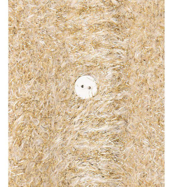 BEIGE,「【洗える】MARRONNIERS / ラメテープヤーンカーディガン」|カーディガン|