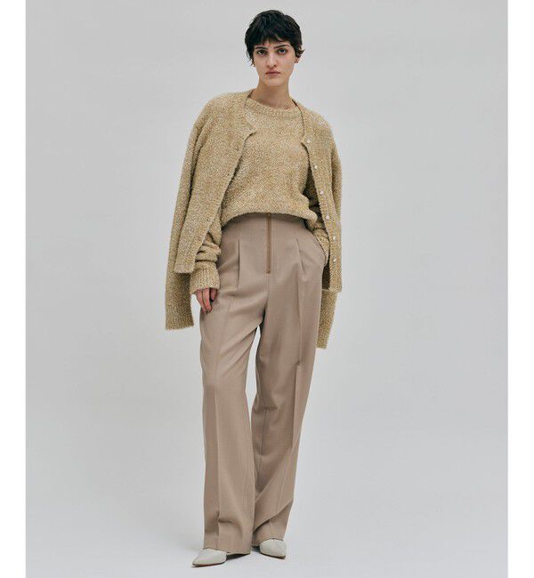 BEIGE,「【洗える】MARRONNIERS / ラメテープヤーンカーディガン」|カーディガン|