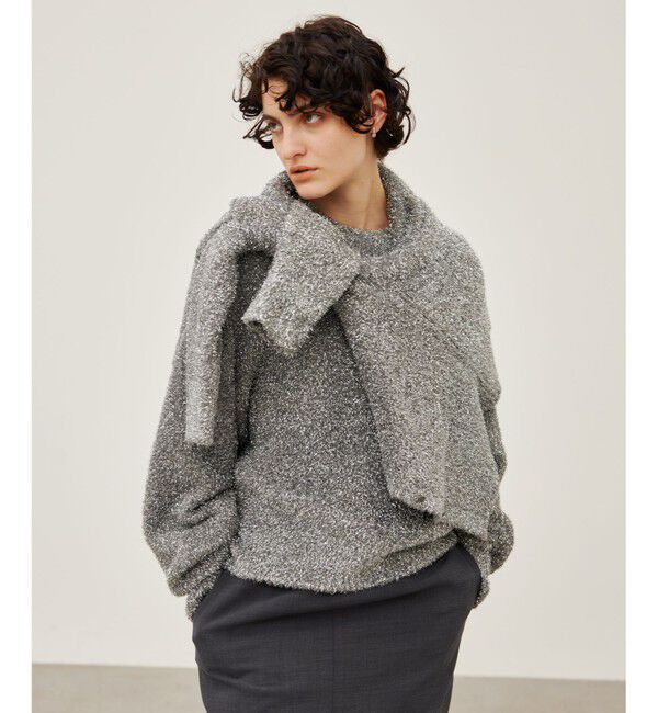 BEIGE,「【洗える】MARRONNIERS / ラメテープヤーンカーディガン」|カーディガン|