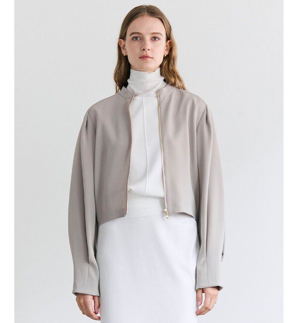 BEIGE,「RUE / ドライタッチコンパクトブルゾン」|ブルゾン・スタジャン|Taupe