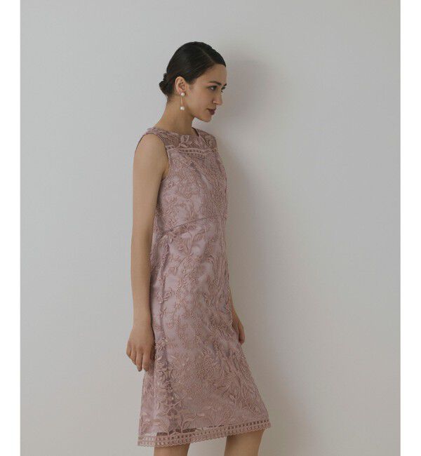 GRACE CONTINENTAL「コ－ド刺繍タイトドレス」|ドレス|