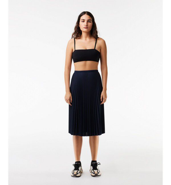 LACOSTE「プリーツスカート」|スカート|ネイビー