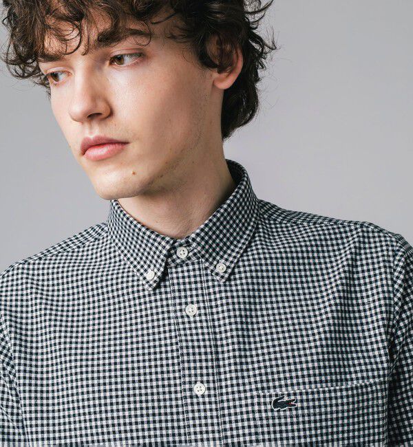 LACOSTE「クールマックスブレンドジャガード半袖ポロシャツ」|ポロシャツ|