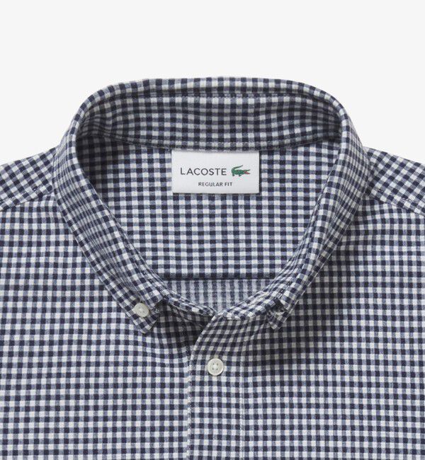 LACOSTE「クールマックスブレンドジャガード半袖ポロシャツ」|ポロシャツ|