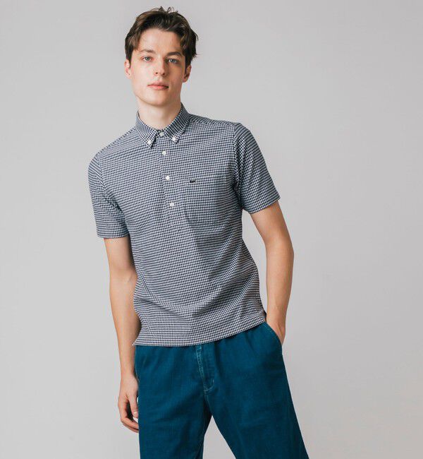 LACOSTE「クールマックスブレンドジャガード半袖ポロシャツ」|ポロシャツ|