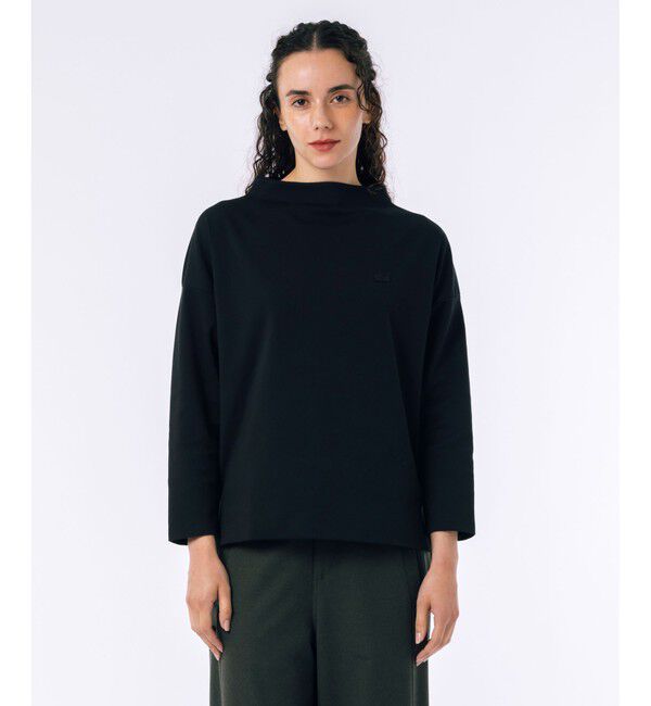 LACOSTE「ボトルネックミラノリブプルオーバー トレーナー」|スウェット・ジャージ|ブラック