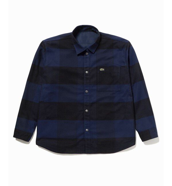LACOSTE「プレーン&times;バッファローチェックリバーシブルシャツアウター」|シャツ・ブラウス|