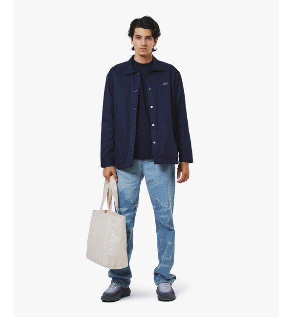 LACOSTE「プレーン&times;バッファローチェックリバーシブルシャツアウター」|シャツ・ブラウス|
