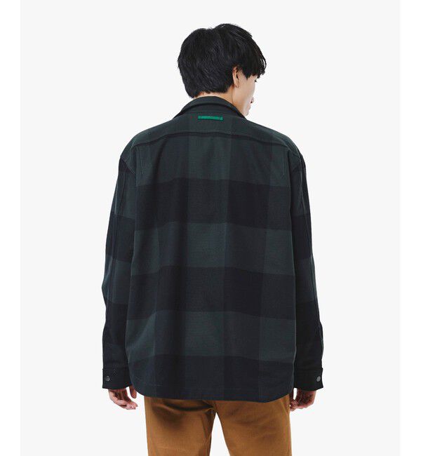 LACOSTE「プレーン&times;バッファローチェックリバーシブルシャツアウター」|シャツ・ブラウス|