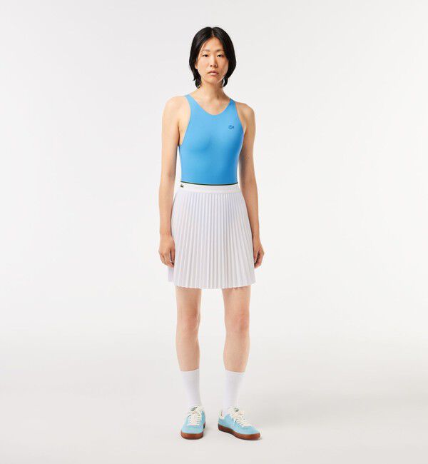 LACOSTE「配色ウエストプリーツテニススカート」|スカート|