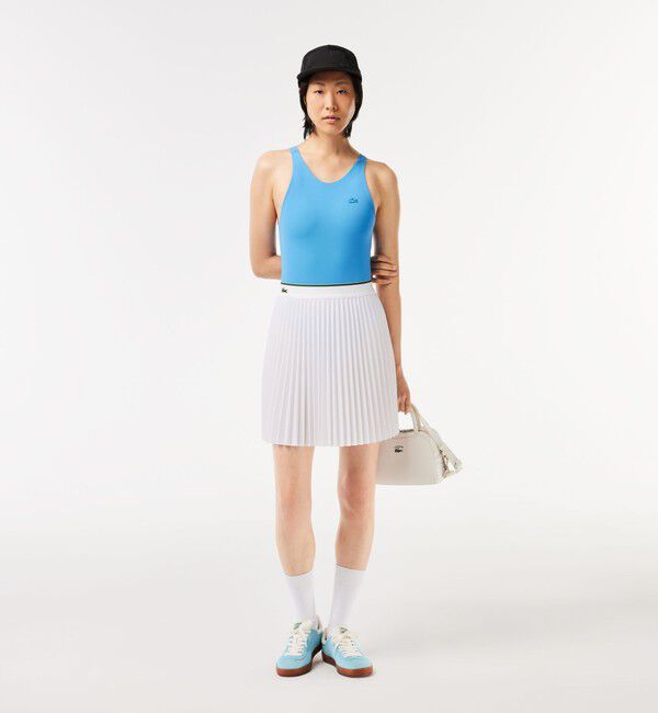LACOSTE「配色ウエストプリーツテニススカート」|スカート|