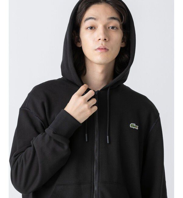 LACOSTE「プレミアムスウェットジップフーディー」|パーカー|