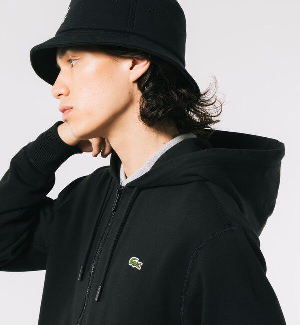 LACOSTE「プレミアムスウェットジップフーディー」|パーカー|