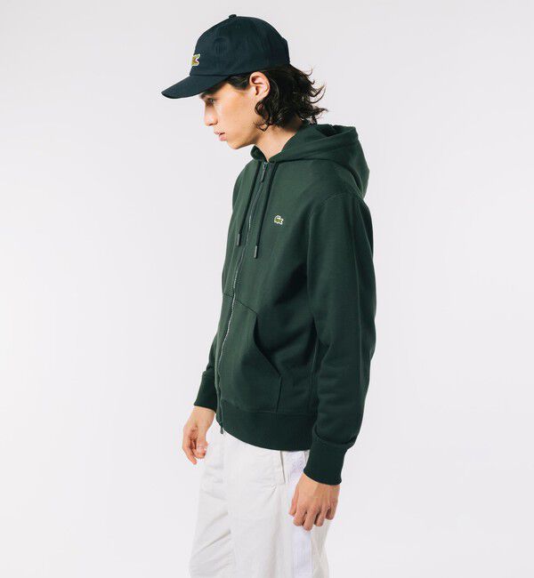LACOSTE「プレミアムスウェットジップフーディー」|パーカー|