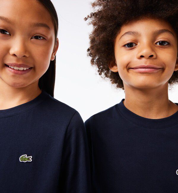 LACOSTE「JUNIORベーシックワニロゴパッチ長袖Tシャツ」|Tシャツ・カットソー|