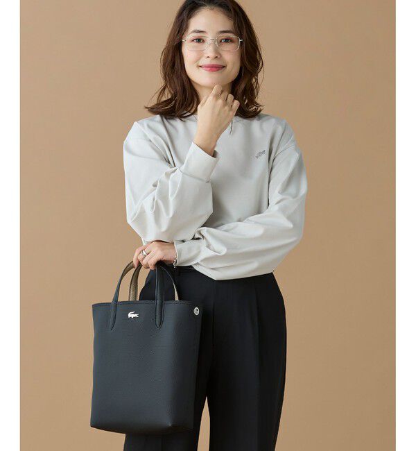LACOSTE「ANNAリバーシブル縦型トート」|トートバッグ|