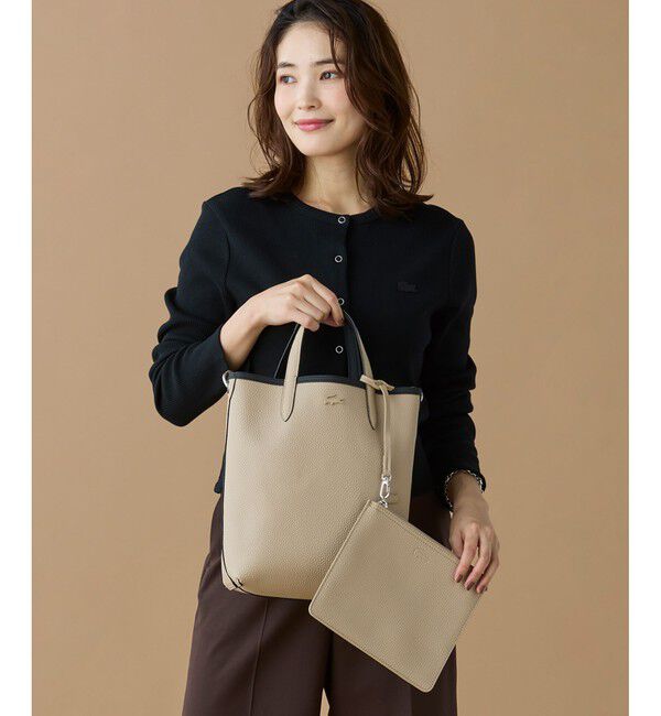 LACOSTE「ANNAリバーシブル縦型トート」|トートバッグ|