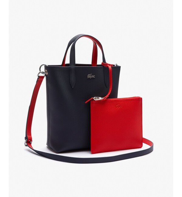 LACOSTE「ANNAリバーシブル縦型トート」|トートバッグ|