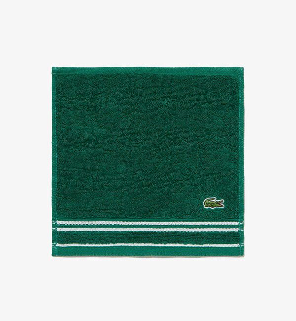 LACOSTE「ベーシックタオルハンカチ」|タオル|グリーン