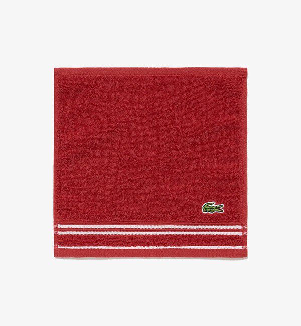 LACOSTE「ベーシックタオルハンカチ」|タオル|レッド