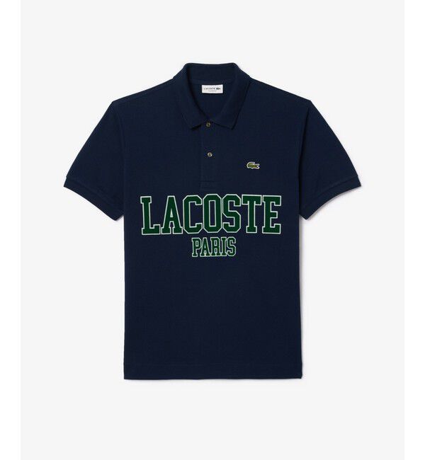 LACOSTE「オーバーサイズネームプリントポロシャツ」|ポロシャツ|