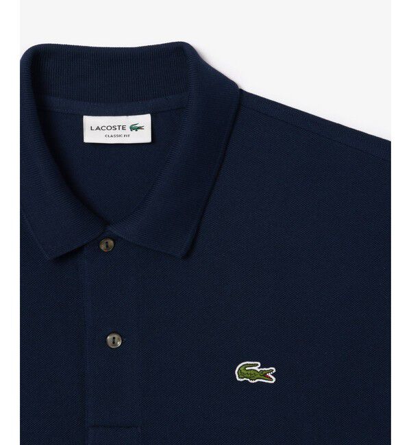 LACOSTE「オーバーサイズネームプリントポロシャツ」|ポロシャツ|