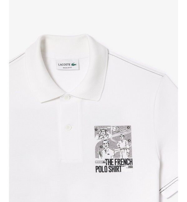 LACOSTE「ルネ・ラコステグラフィックパックプリントポロシャツ」|ポロシャツ|
