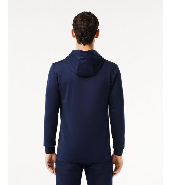 LACOSTE「ハイストレッチプルオーバーフーディー」|スポーツ|