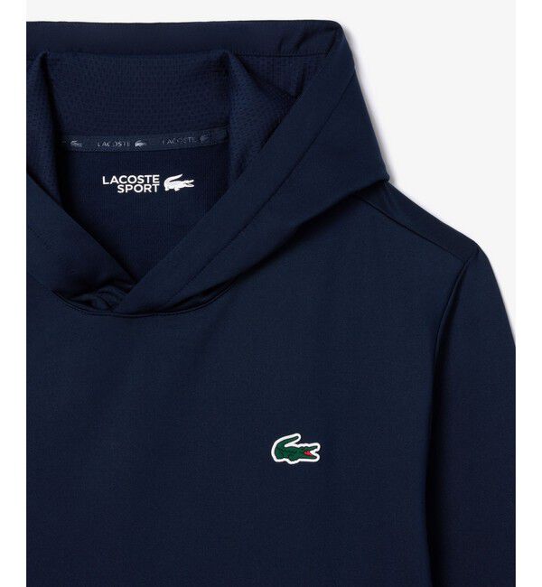 LACOSTE「ハイストレッチプルオーバーフーディー」|スポーツ|