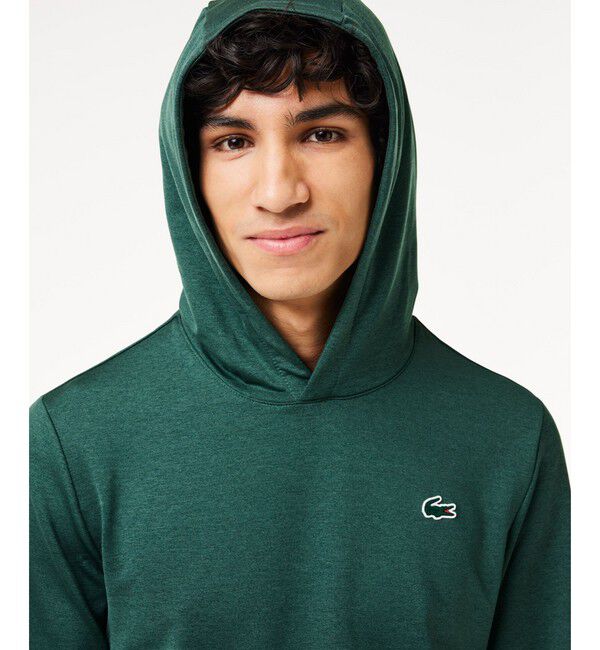 LACOSTE「ハイストレッチプルオーバーフーディー」|スポーツ|
