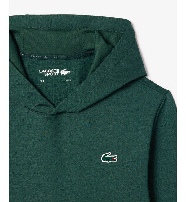LACOSTE「ハイストレッチプルオーバーフーディー」|スポーツ|