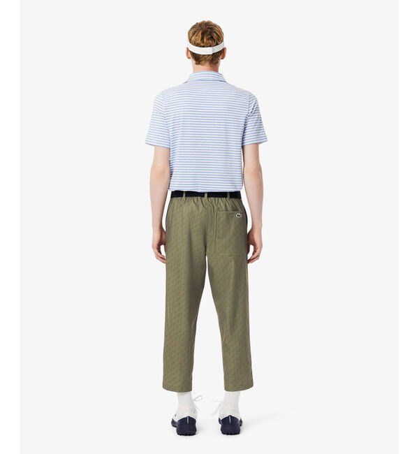 LACOSTE「吸水速乾 ウルトラドライ チェックゴルフパンツ」|チノ|