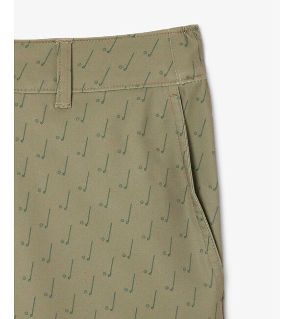 LACOSTE「吸水速乾 ウルトラドライ チェックゴルフパンツ」|チノ|