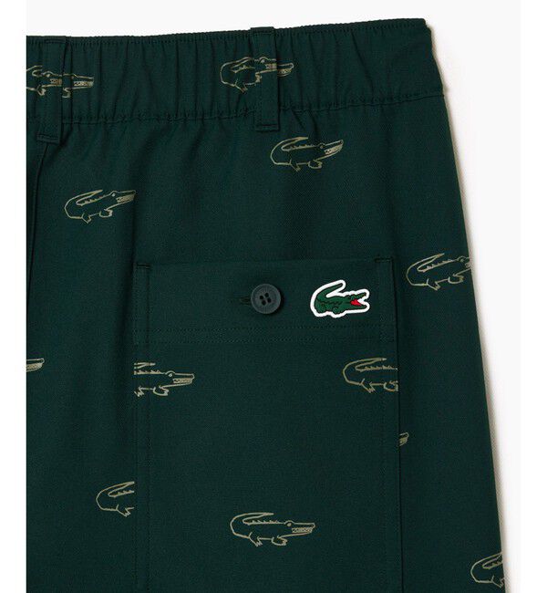 LACOSTE「吸水速乾 ウルトラドライ チェックゴルフパンツ」|チノ|