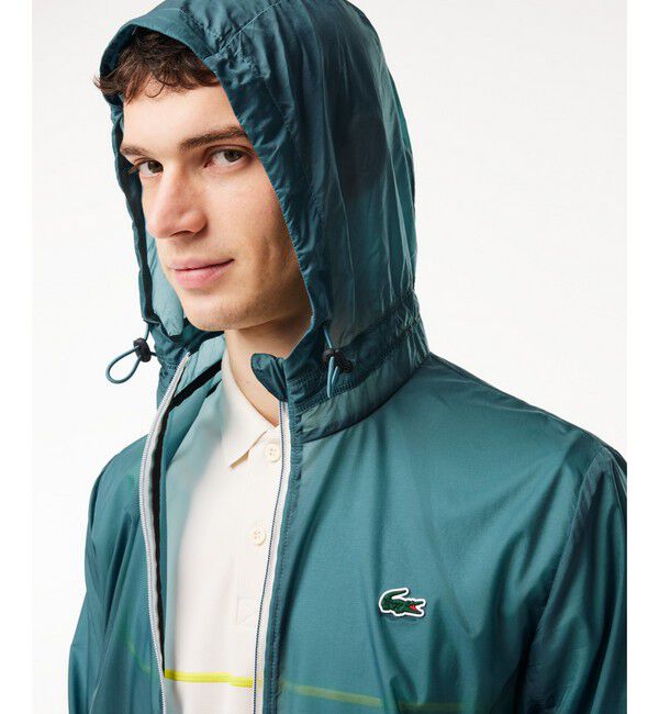 LACOSTE「ライトウェイト撥水パッカブルジャケット」|ブルゾン・スタジャン|
